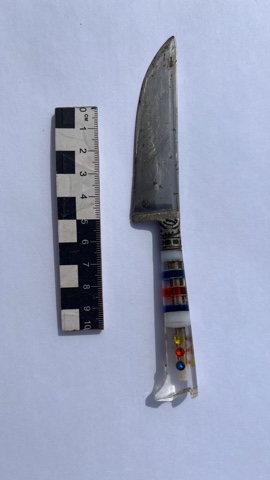 Iron Knife with a Cast Handle